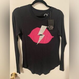 Chaser black long sleeve shirt